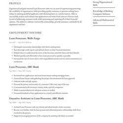 Magnificent Loan Processor Resume Examples Writing Tips Example Guide Job Edit