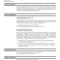 Swell Resume Examples Over Objective Sample Sales Retail Associate Example Skills Associates Objectives Write