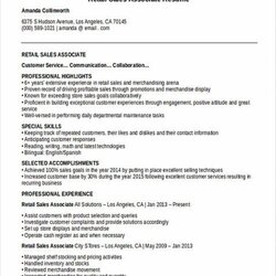 Sales Resume Examples Objective Business Associate Word Samples