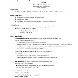 Marvelous Free Sample Sales Associate Resume Templates In Ms Word Entry Level