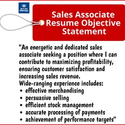 Sublime Sales Associate Resume Objective