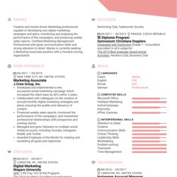 Supreme Marketing Associate Resume Sample Experienced Writers Specifically Profession Written Image