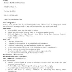 Worthy Free Sample Sales Resume Objective Templates In Ms Word Associate