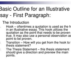 Cool The Illustrative Essay Exposing Examples Paragraph Basic Outline For An First