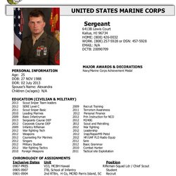Marvelous Professional Resume Sgt Haynes Upcoming