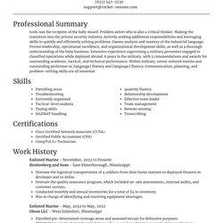 United States Marine Corps Staff Sergeant Resume Sample My Enlisted Focal Point Template