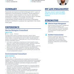 Sublime Marine Biologist Resume Examples How To Guide For Image