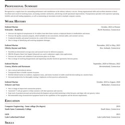 Resume Template Enlisted Marine Exquisite