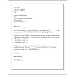 Legit Cover Letter Letterhead Format Template