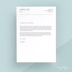 Cool Simple Cover Letter Template Letterhead Word