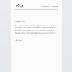 Splendid Simple Cover Letter Template Letterhead Word Resume