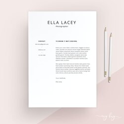Sterling Simple Cover Letter Template Letterhead Word