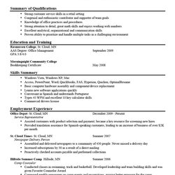 Sublime Examples Of Good Resumes For College Students Resume Objective Job Statement Sample Example Template