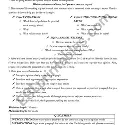 Spiffing Writing An Opinion Essay Worksheet By Preview