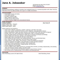 Matchless Housekeeping Resume Skills Template Objective Caregiver Resumes Downloads