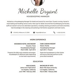Legit Housekeeping Resume Example Free Word Documents Download Template Examples Templates
