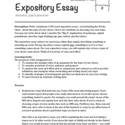 Outstanding Expository Essay Essays Cognition