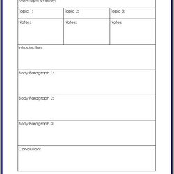 Smashing Free Printable Outline For The Five Paragraph Essay Writing Example Opinion Template Format School