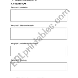 Writing And Opinion Essay Outline Worksheet By