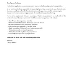 Very Good Cover Letter Template Licensed Practical Nurse