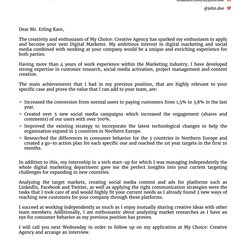 Superb It Is Possible To Personalize The Cover Letter According Your Excellent Copywriter Terrific Seekers