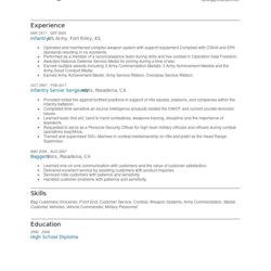 Infantry Resume Examples And Tips