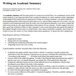 Wizard Summary Writing Examples Samples In Doc Academic Education An