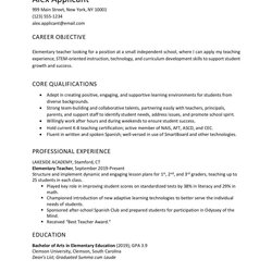Tremendous Examples Of Good Objectives On Resumes In Resume Objective Basic Sample Example Position Teaching