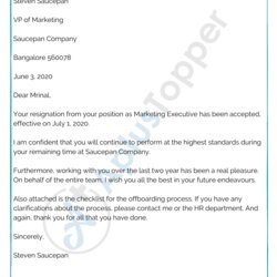 Superb Resignation Acceptance Letter Samples Templates Examples How To Manager Employee Write Notice Period
