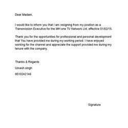 Super Resignation Letter