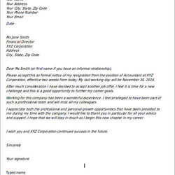 Champion New Job Resignation Letter Collection Template With Reason Of