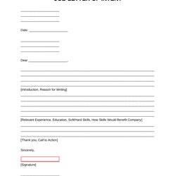 Superlative Free Job Letter Of Intent Template Samples Word