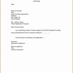Spiffing Application Sample Letter Of Intent For Job Vacancy Template Documents Referral Examination