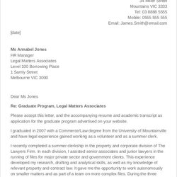 Legal Cover Letters Free Sample Example Format Download Letter Law Graduate Template Au Templates