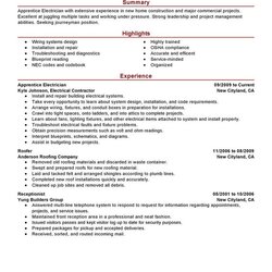 Swell Live Career Resume Builder Sample Info