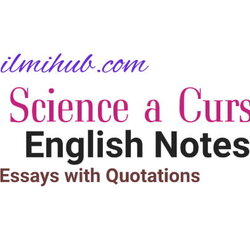The Highest Quality Is Science Curse Essay With Quotations Kips Notes