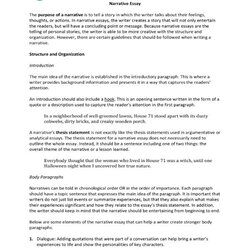 How To Make Create Narrative Essay Templates Examples Template