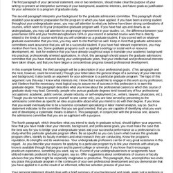 Cool Free Sample Personal Statement For Graduate School In Ms Word Goal Example Business Templates
