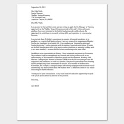 Cover Letter Template Formats Samples Examples Resume