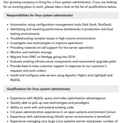 Supreme Linux System Administrator Job Description Velvet Jobs