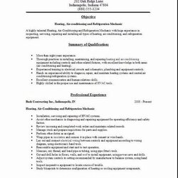 Resume Examples Samples Free Edit With Word Sample Analyst Business Cover Refrigeration Resumes Engineer