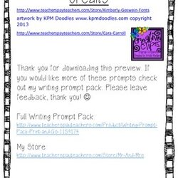 The Highest Quality Free Writing Prompt Sample By Mr And Mrs Teachers Pay Original