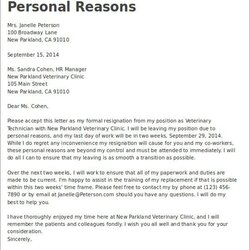 Very Good Resignation Letter Sample Doc Family Reason Formal Samples Teacher Resign Quitting Writing