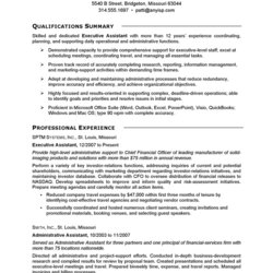 Supreme Objective For Executive Assistant Blog Sample Resume