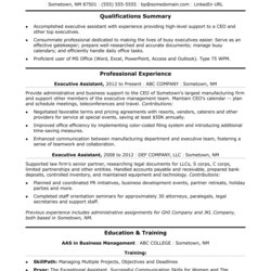 Preeminent Executive Administrative Assistant Resume Sample Monster Coda