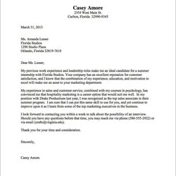 Official Letter Format Examples In Cover Example Business