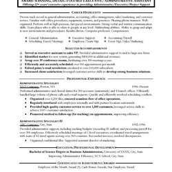 Worthy Sample Admin Administrative Resume Free Assistant Resumes Examples Advertising Samples Newsletter