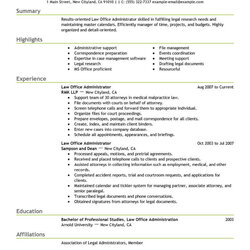 Superlative Best Office Administrator Resume Example From Professional Examples Job Work Create
