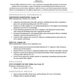 Great Office Administrator Resume Example Writing Tips Template