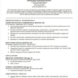 Worthy Basic It Resume Template Free Word Documents Download Professional Width